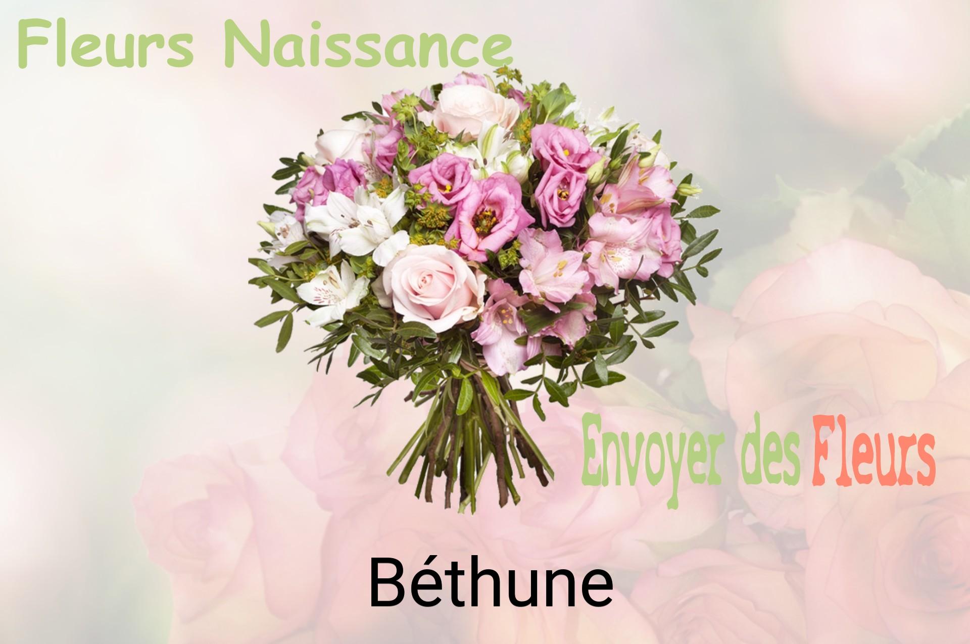 Bouquet de fleurs de naissance livré à Béthune